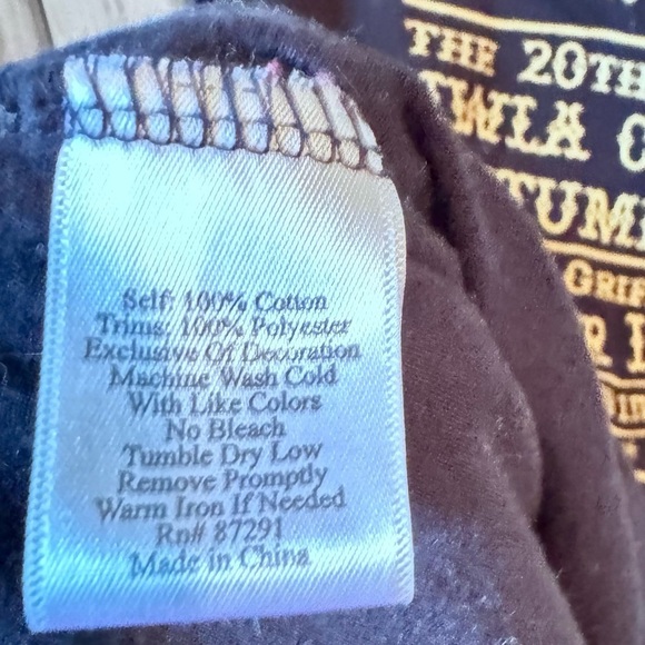 Johnny Was LA Vintage Carousel Horse Embroidered Shirt Black Size Small Fair - Picture 12 of 14